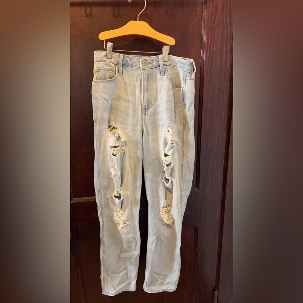 hollister mom jeans